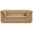 Meridian Furniture Cascade Camel Velvet Fabric Loveseat