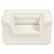 Meridian Furniture Cascade Cream Velvet Fabric Chair
