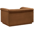 Meridian Furniture Cascade Saddle Velvet Fabric Chair