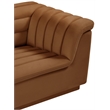 Meridian Furniture Cascade Saddle Velvet Fabric Chair