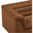 Meridian Furniture Cascade Saddle Velvet Fabric Chair
