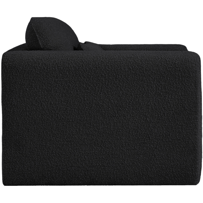 Meridian Furniture Stylus Black Boucle Fabric Chair