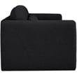 Meridian Furniture Stylus Black Boucle Fabric Sofa