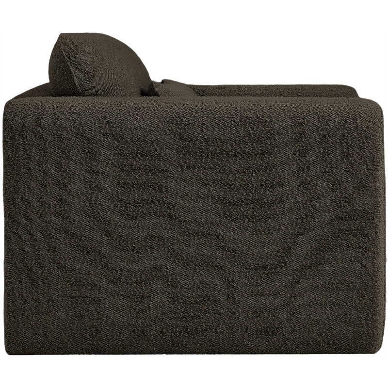 Meridian Furniture Stylus Brown Boucle Fabric Chair