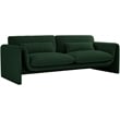 Meridian Furniture Stylus Green Boucle Fabric Sofa