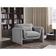 Meridian Furniture Stylus Grey Boucle Fabric Chair