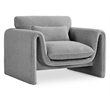 Meridian Furniture Stylus Grey Boucle Fabric Chair