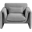 Meridian Furniture Stylus Grey Boucle Fabric Chair