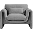 Meridian Furniture Stylus Grey Boucle Fabric Chair