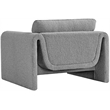 Meridian Furniture Stylus Grey Boucle Fabric Chair