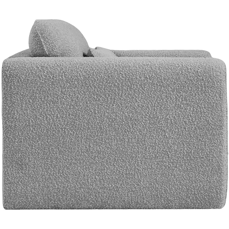 Meridian Furniture Stylus Grey Boucle Fabric Chair