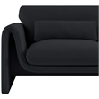 Meridian Furniture Sloan Black Velvet Fabric Chair