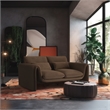 Meridian Furniture Sloan Brown Velvet Fabric Loveseat