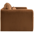 Meridian Furniture Sloan Saddle Velvet Fabric Loveseat