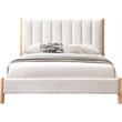 Meridian Furniture Kona Cream Fabric Full Bed