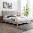Meridian Furniture Kona Grey Fabric Full Bed