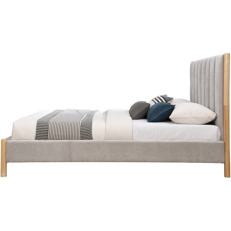 Meridian Furniture Kona Grey Fabric Full Bed