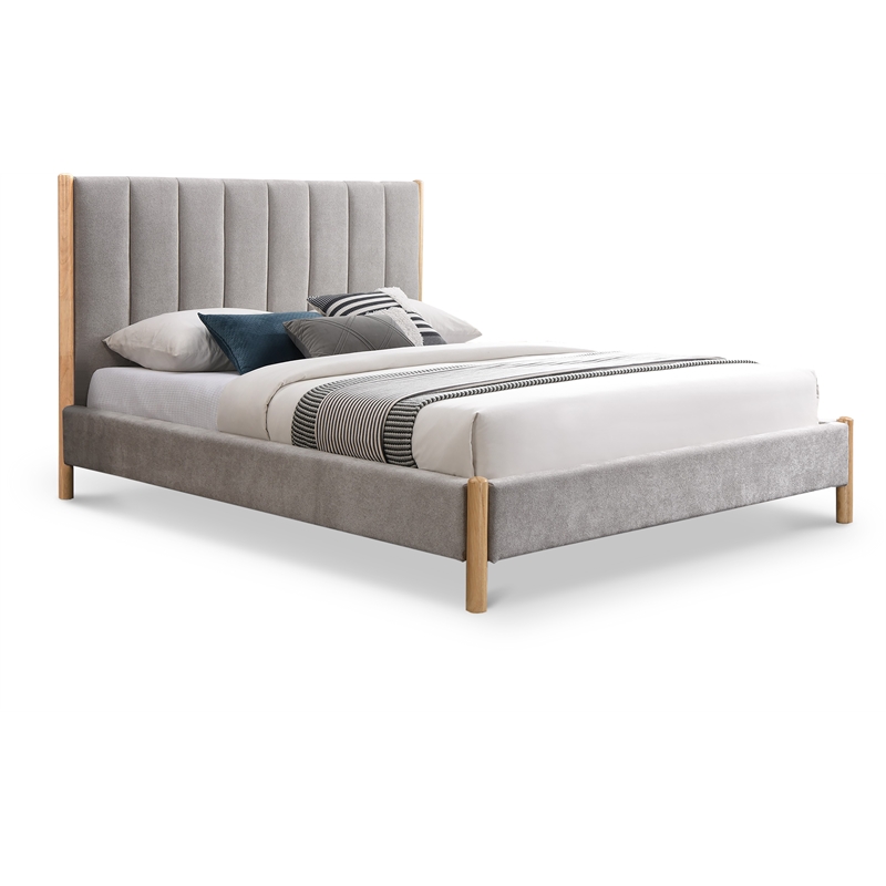 Meridian Furniture Kona Grey Fabric Full Bed