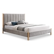 Meridian Furniture Kona Grey Fabric Queen Bed
