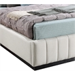 Meridian Furniture Lucia Beige Linen Textured Fabric Full Bed