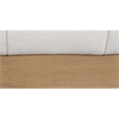 Meridian Furniture Lucia Cream Linen Textured Fabric Full Bed