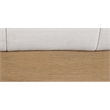 Meridian Furniture Lucia Cream Linen Textured Fabric King Bed