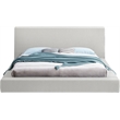 Meridian Furniture Terra Cream Boucle Fabric Full Bed