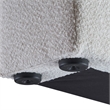 Meridian Furniture Terra Cream Boucle Fabric Full Bed