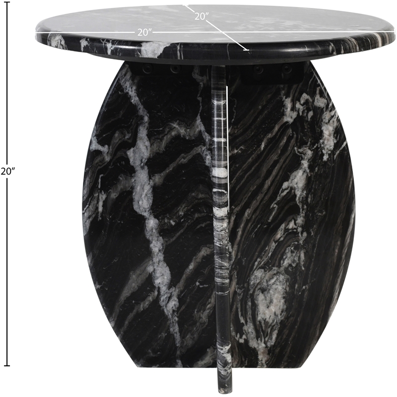 Meridian Furniture Formentera Black End Table