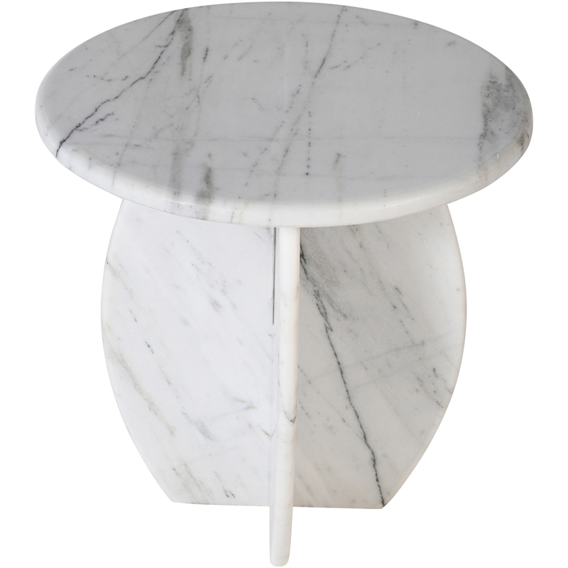 Meridian Furniture Formentera White End Table