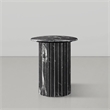 Meridian Furniture Genoa Black Marble End Table