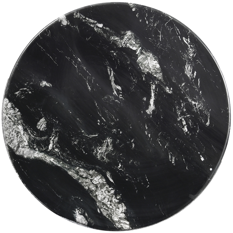 Meridian Furniture Genoa Black Marble End Table