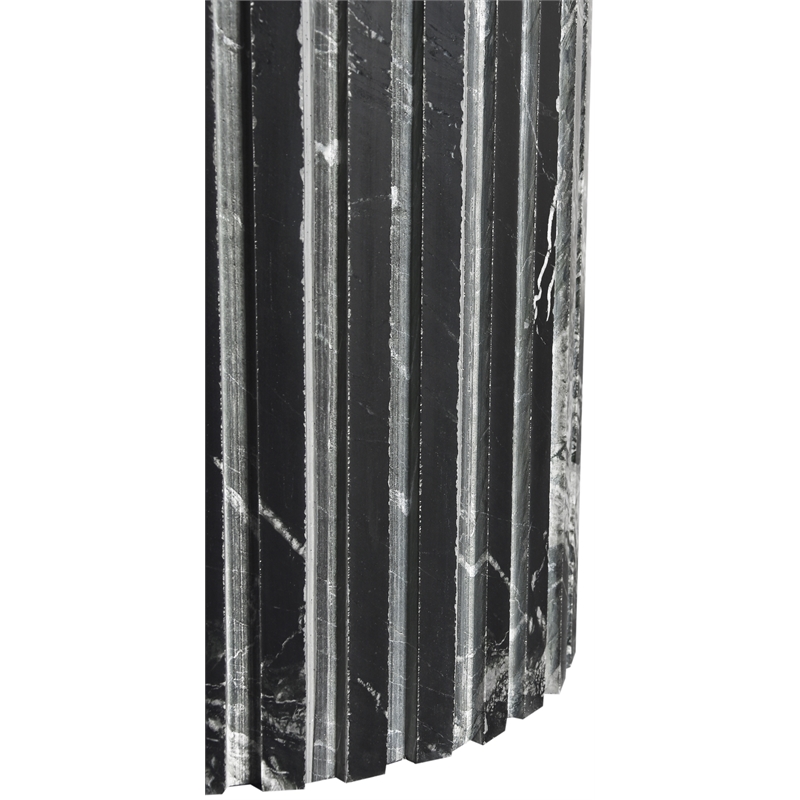 Meridian Furniture Genoa Black Marble End Table