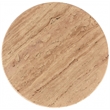 Meridian Furniture Genoa Beige Travertine Stone End Table