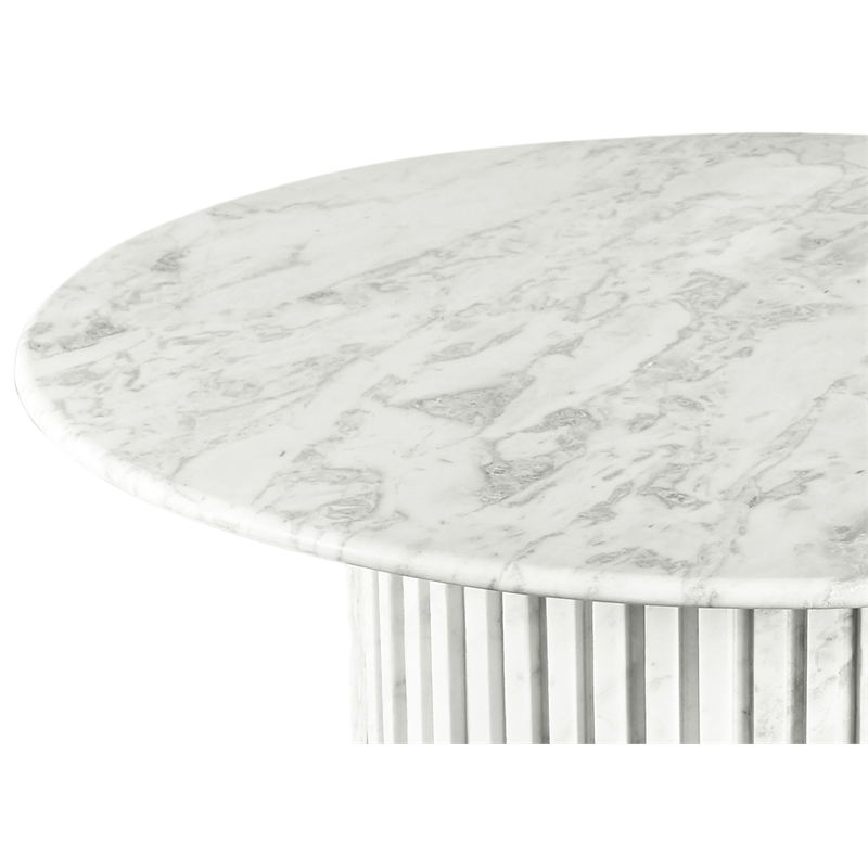 Meridian Furniture Genoa White Marble Coffee Table