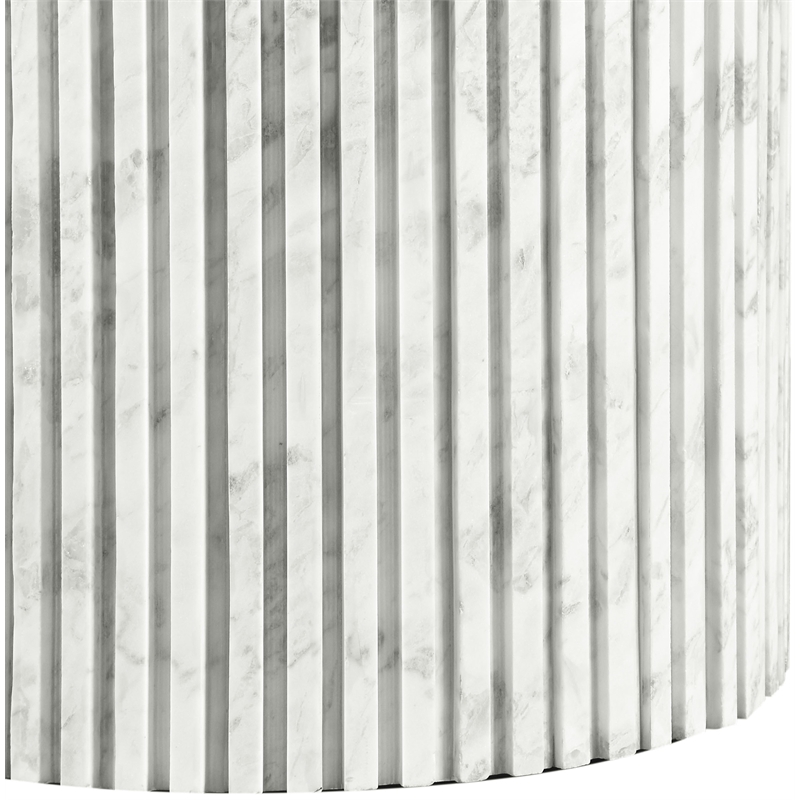Meridian Furniture Genoa White Marble Coffee Table