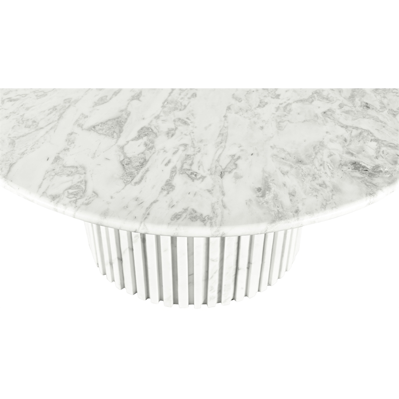 Meridian Furniture Genoa White Marble Coffee Table