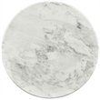Meridian Furniture Genoa White Marble End Table