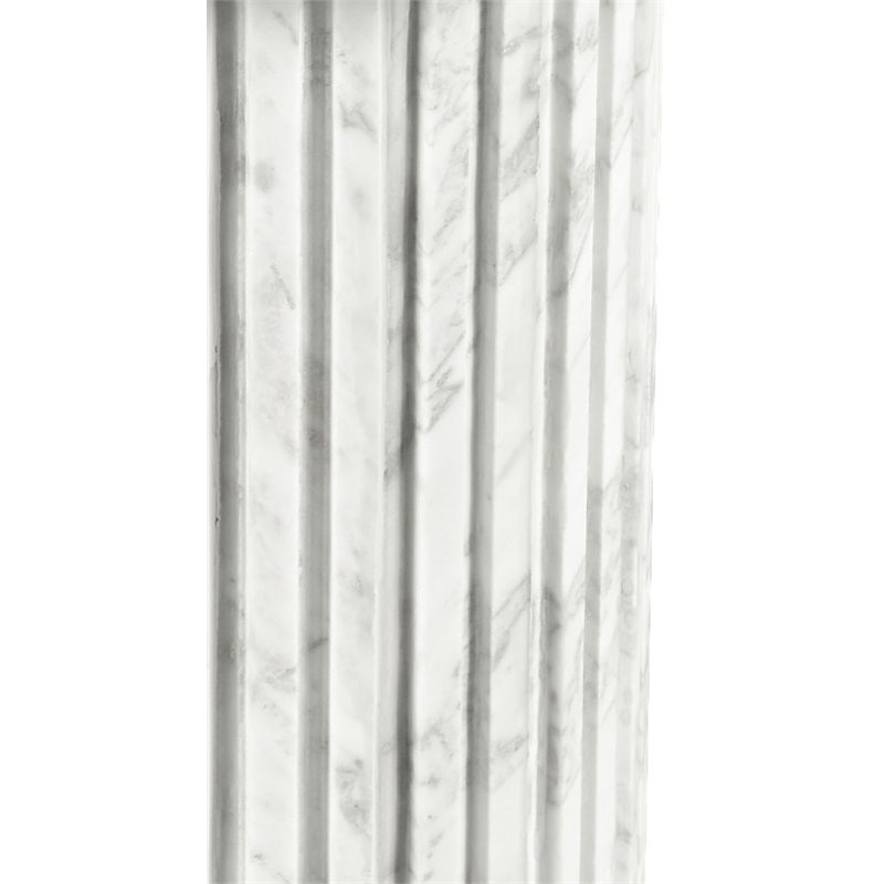 Meridian Furniture Genoa White Marble End Table
