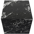 Meridian Furniture Bolzano Black Marble End Table