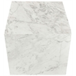 Meridian Furniture Bolzano White Marble End Table