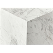 Meridian Furniture Bolzano White Marble End Table