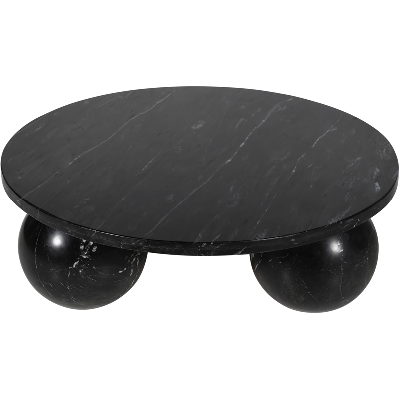 Meridian Furniture Spherical White Marble Coffee Table