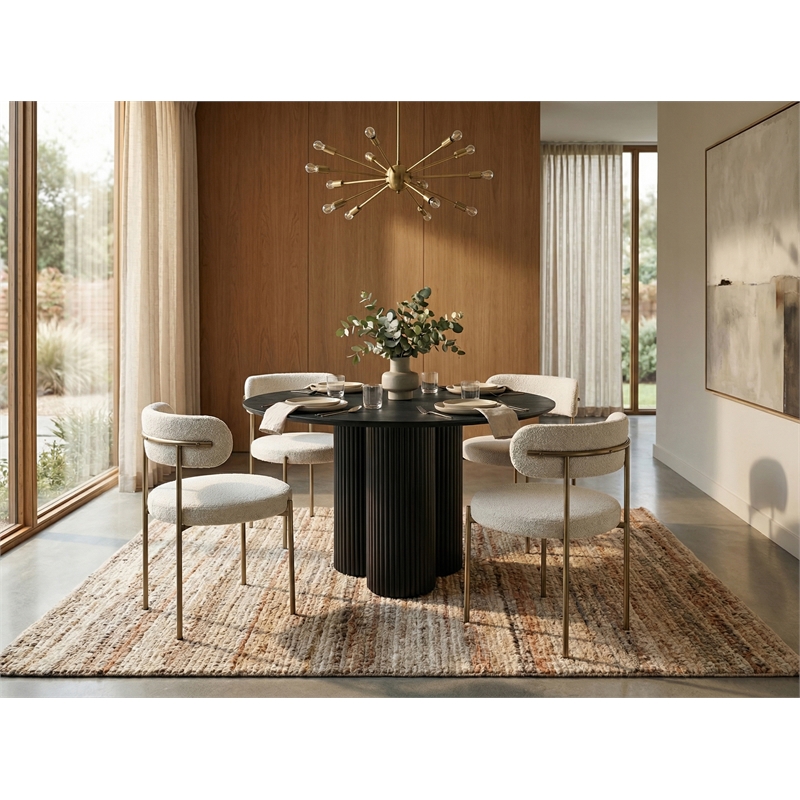Meridian Furniture Simba Black Dining Table