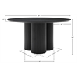 Meridian Furniture Simba Black Dining Table