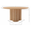 Meridian Furniture Simba White Dining Table