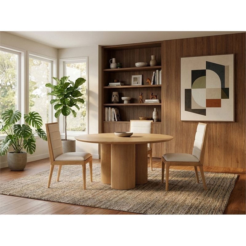 Meridian Furniture Simba White Dining Table