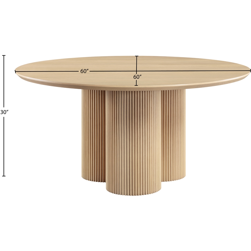 Meridian Furniture Simba White Dining Table