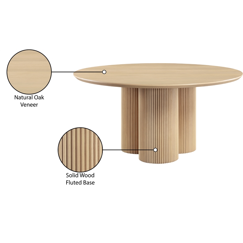 Meridian Furniture Simba White Dining Table
