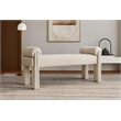 Meridian Furniture Stefano Beige Fabric Bench